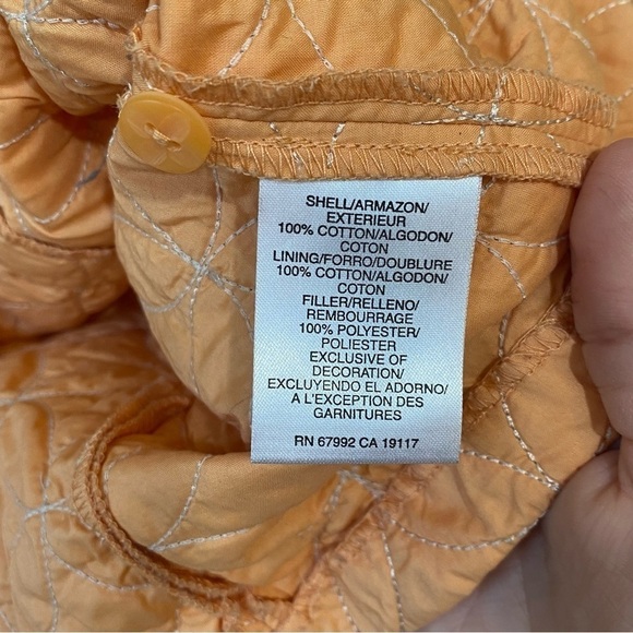 Sigrid Olsen Quilted Jacket Pink Peach Sz Small Petite - Picture 4 of 9